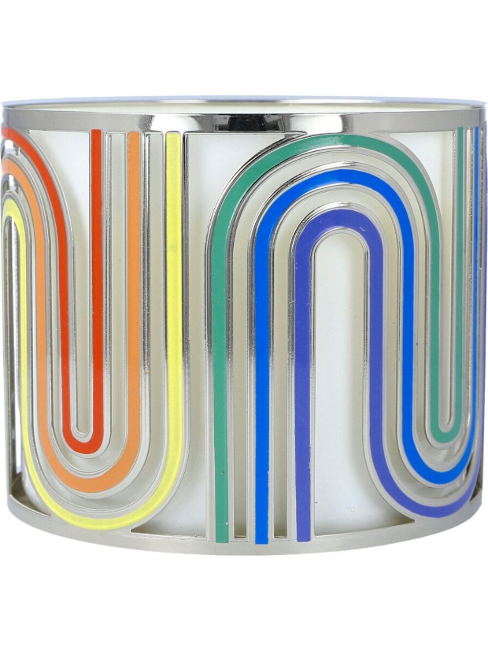 NWOT BATH & BODY WORKS 2024 PRIDE RAINBOW WAVE FOR 3 WICK CANDLE HOLDER